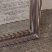 Slim Arched Washed Wooden Framed Leaner Mirror - 50cm x 140cm