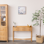 White & Blue Peony Flower Gold Framed Wall Art - 40cm x 40cm