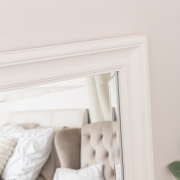 Large Full Length White Framed Wall & Leaner Mirror - 47cm x 142cm