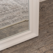 Large Full Length White Framed Wall & Leaner Mirror - 47cm x 142cm
