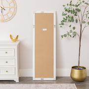 Large Full Length White Framed Wall & Leaner Mirror - 47cm x 142cm