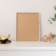 Blue & White Porcelain Pottery Detailed Wall Art Framed Print - 40cm x 50cm