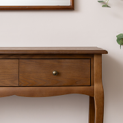 3 Drawer Dark Wood Console Table with Shelf - Ashwell Range