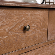 Dark Wood Wardrobe, Dressing Table Set, Chest of 4 Drawers & Pair of Bedside Tables - Ashwell Range