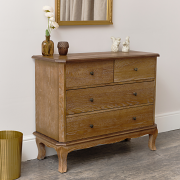 Dark Wood Wardrobe, Dressing Table Set, Chest of 4 Drawers & Pair of Bedside Tables - Ashwell Range
