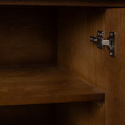 Dark Wooden 3 Door Sideboard - Ashwell Range