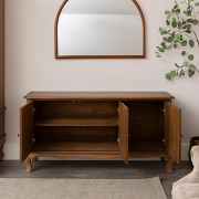 Dark Wooden 3 Door Sideboard - Ashwell Range