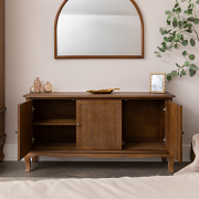 Dark Wooden 3 Door Sideboard - Ashwell Range