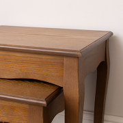 Dark Wooden Set of 2 Nest of Tables - Ashwell Range 