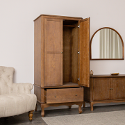 Tall Dark Wooden Wardrobe - Ashwell Range