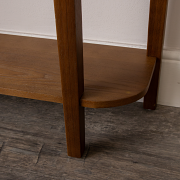 Wooden Half Moon Console Table with Shelf - Ashwell Range