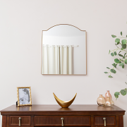Antique Gold Metal Framed Wall Mirror - 50cm x 65cm
