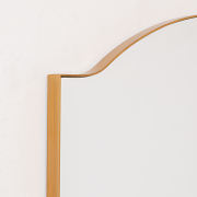 Antique Gold Metal Framed Wall Mirror - 50cm x 65cm