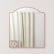 Antique Gold Metal Framed Wall Mirror - 50cm x 65cm