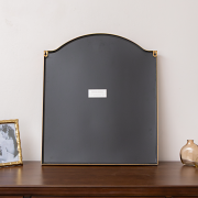 Antique Gold Metal Framed Wall Mirror - 50cm x 65cm