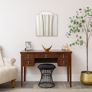 Antique Gold Metal Framed Wall Mirror - 50cm x 65cm