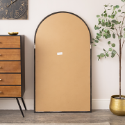 Gold Oval Metal Framed Wall Mirror - 60cm x 40cm