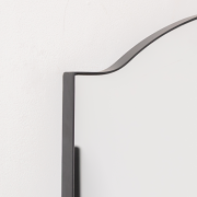 Matte Black Metal Framed Wall Mirror - 50cm x 65cm