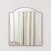 Matte Black Metal Framed Wall Mirror - 50cm x 65cm