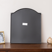Matte Black Metal Framed Wall Mirror - 50cm x 65cm
