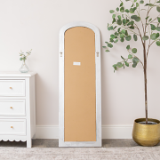 Full Length Foiled Silver Leaner & Wall Mirror - 47cm x 142cm
