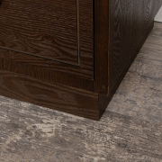 3 Drawer Dark Wood Chest of Drawers - Kingsley Range