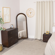 3 Drawer Wooden Chest of Drawers and Pair of 2 Drawer Bedside Tables - Kingsley Range