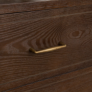 Large Arched Dark Wood Freestanding Storage Cabinet - Kingsley Range