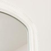Full Length Distressed White Leaner & Wall Mirror - 47cm x 142cm