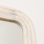 Light Wooden Arched Tall Wall & Leaner Mirror - 142cm x 47cm