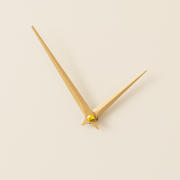 Wooden Ivory & Gold Detailed Heart Shaped Wall Clock - 40cm x 40cm