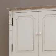 Lyon Range - Cream Wall Mounted Cupboard With Drawers