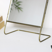 Rectangle Gold Vanity Mirror 