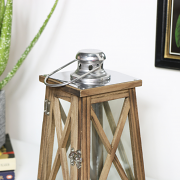 Rustic Wooden Lantern - Small