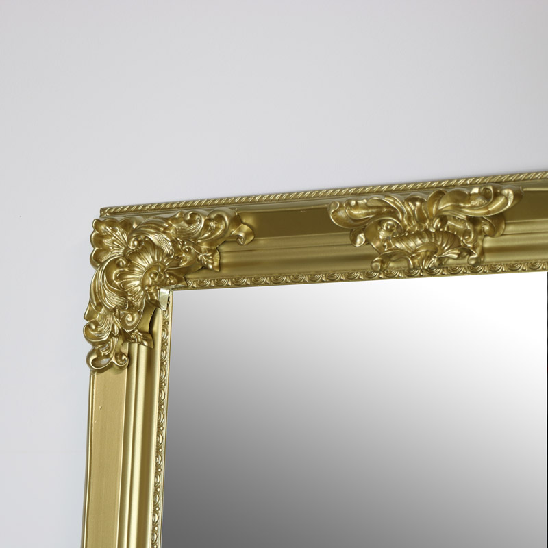 Lornate Gold Full Length Wall Mirror Flora Furniture Lornate Gold Full Length Wall Mirror, Extra Large Gold Mirror For Wall