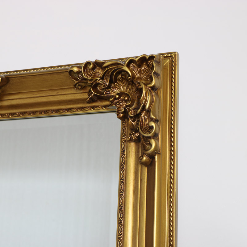 Ornate Antique Gold Full Length Wall, Gold Ornate Mirror Full Length