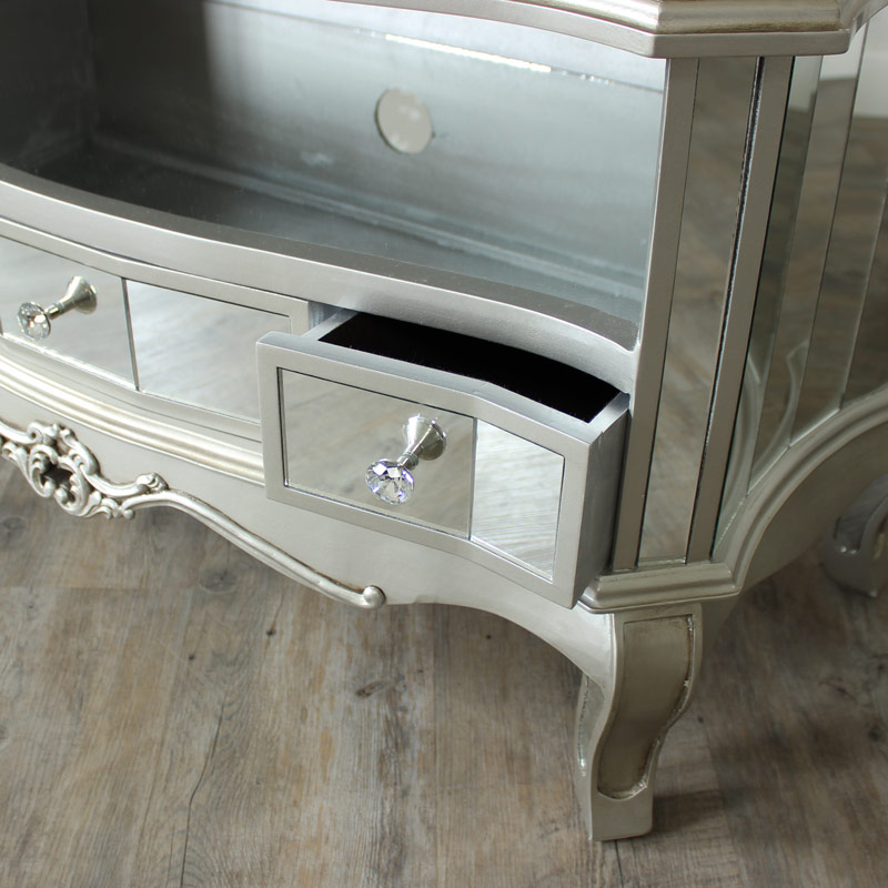 Tiffany Range - Mirrored Television Cabinet | Flora Furniture
