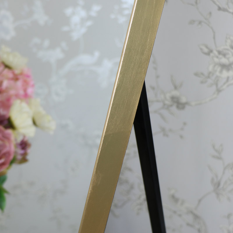 Tall Gold Full Length Freestanding Mirror Flora Furniture Tall Gold Full Length Freestanding, Gold Cheval Mirror Uk