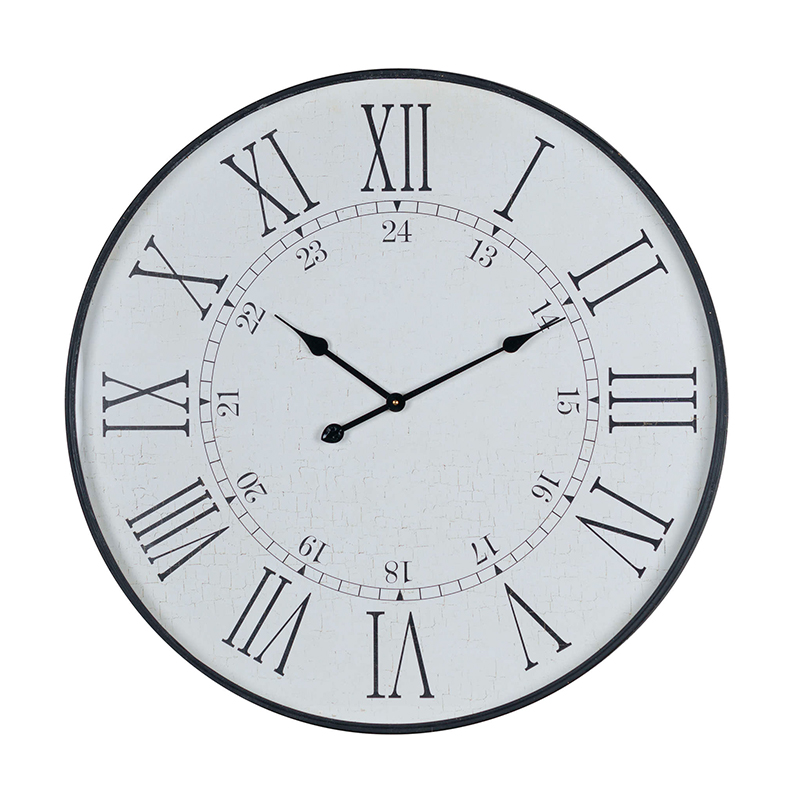Large Black Vintage Wall Clock 80cm x 80cm Large Black Vintage Wall Clock 80cm x 80cm