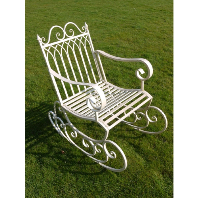 Antique White Garden Rocking Chair Antique White Garden Rocking Chair