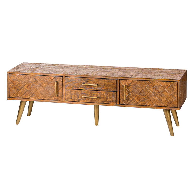 Wood & Gold TV/Media Cabinet Wood & Gold TV/Media Cabinet