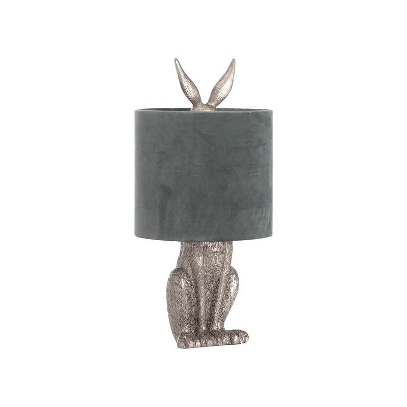 Antique Silver Hare Table Lamp