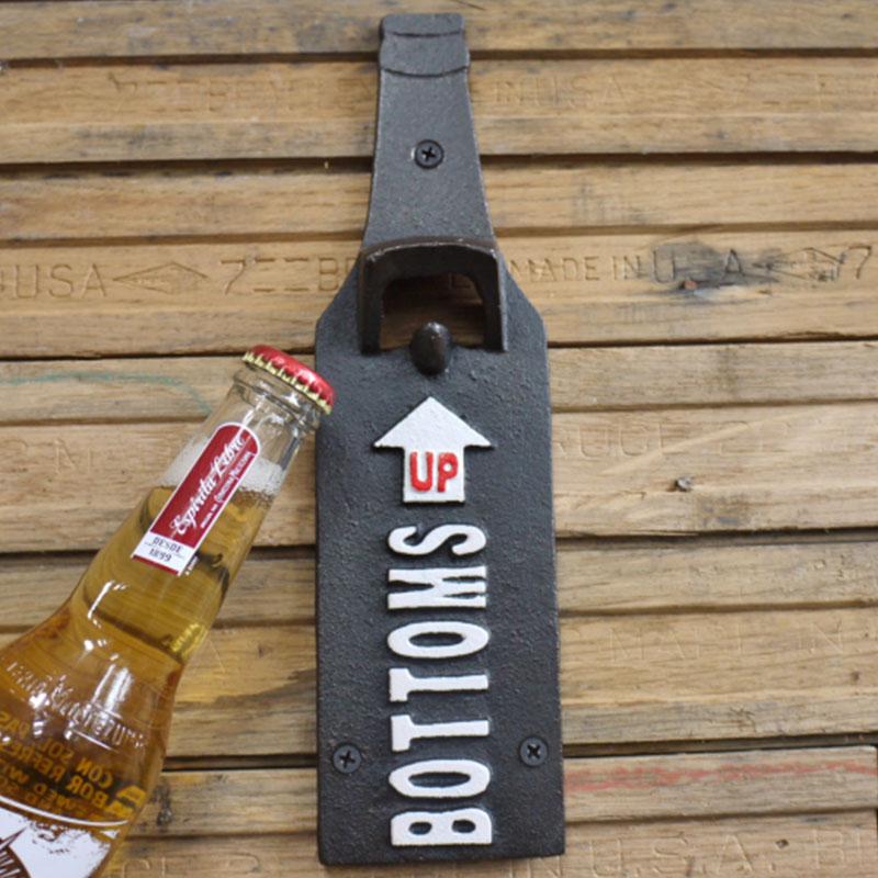 Industrial Metal Wall Bottle Opener Industrial Metal Wall Bottle Opener