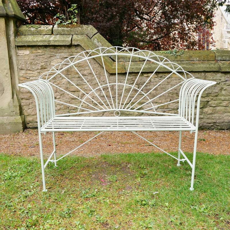 Green Metal Garden Bench Green Metal Garden Bench
