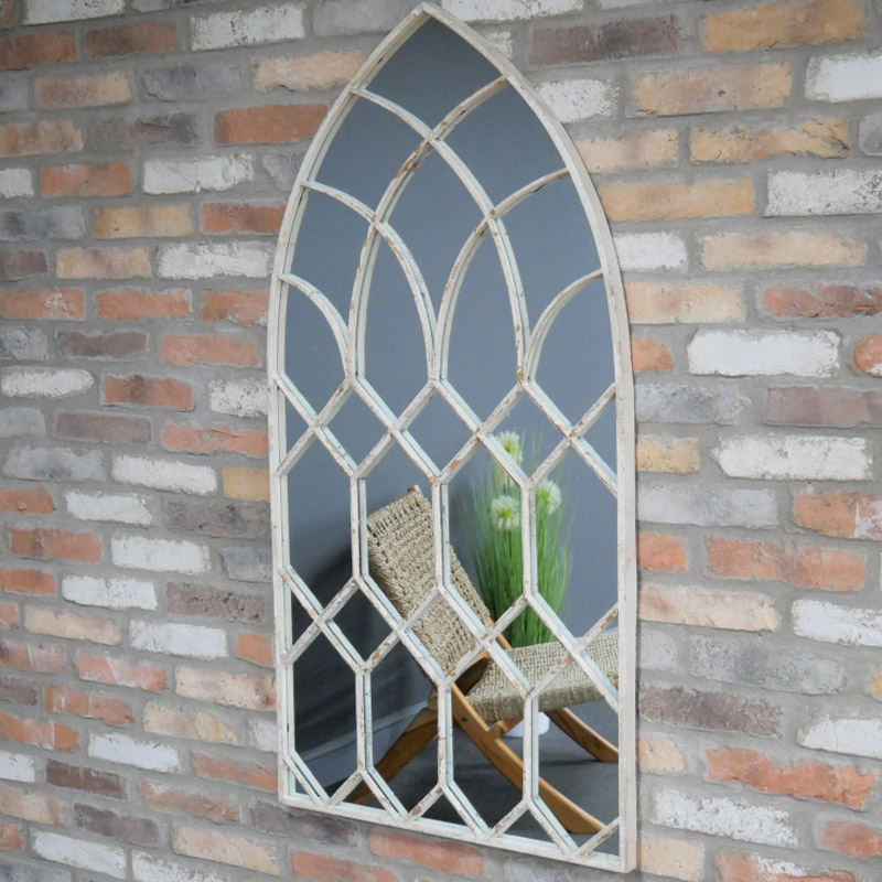 Large Rustic Arched Window Mirror Large Rustic Arched Window Mirror
