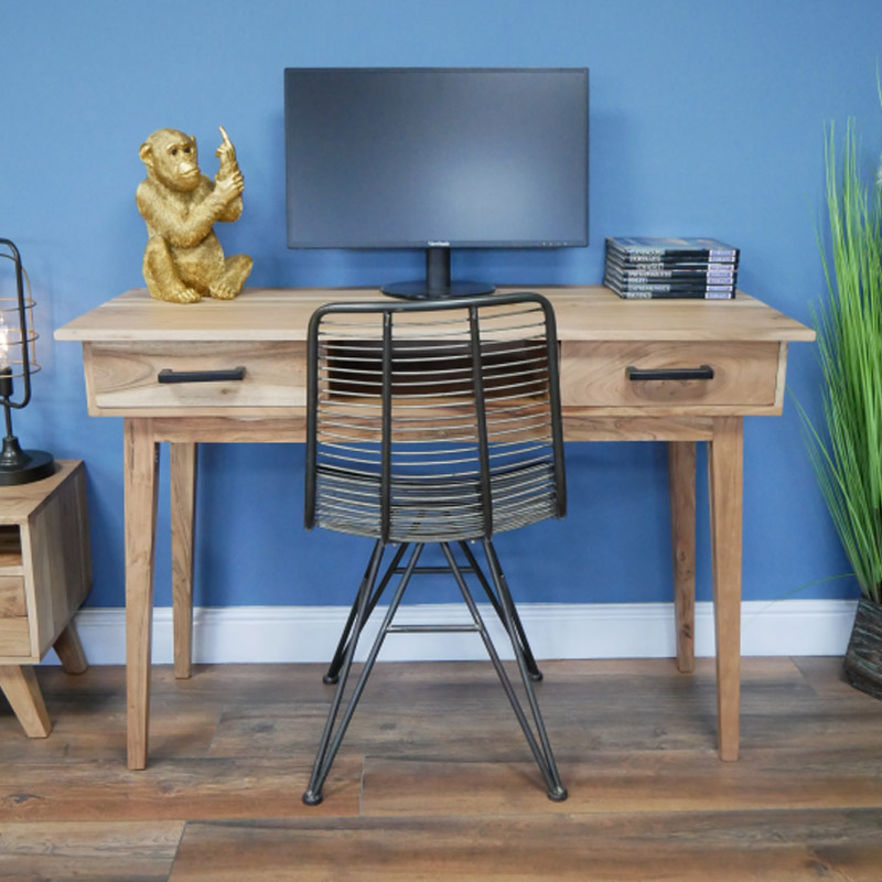 Mid Century Wooden 2 Drawer Desk Mid Century Wooden 2 Drawer Desk