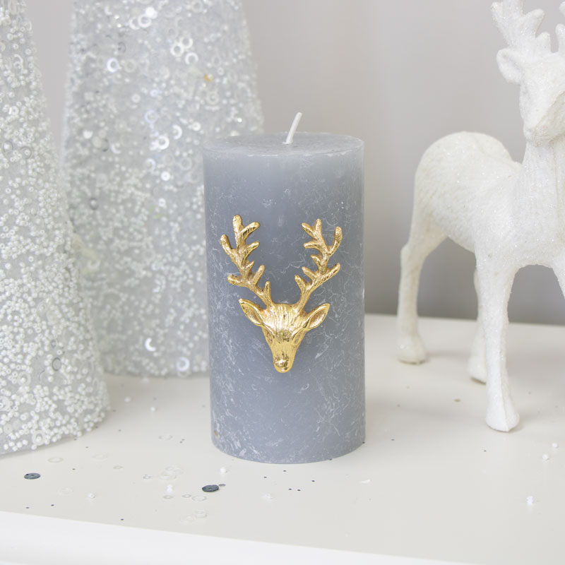 Gold Stag Candle Pin