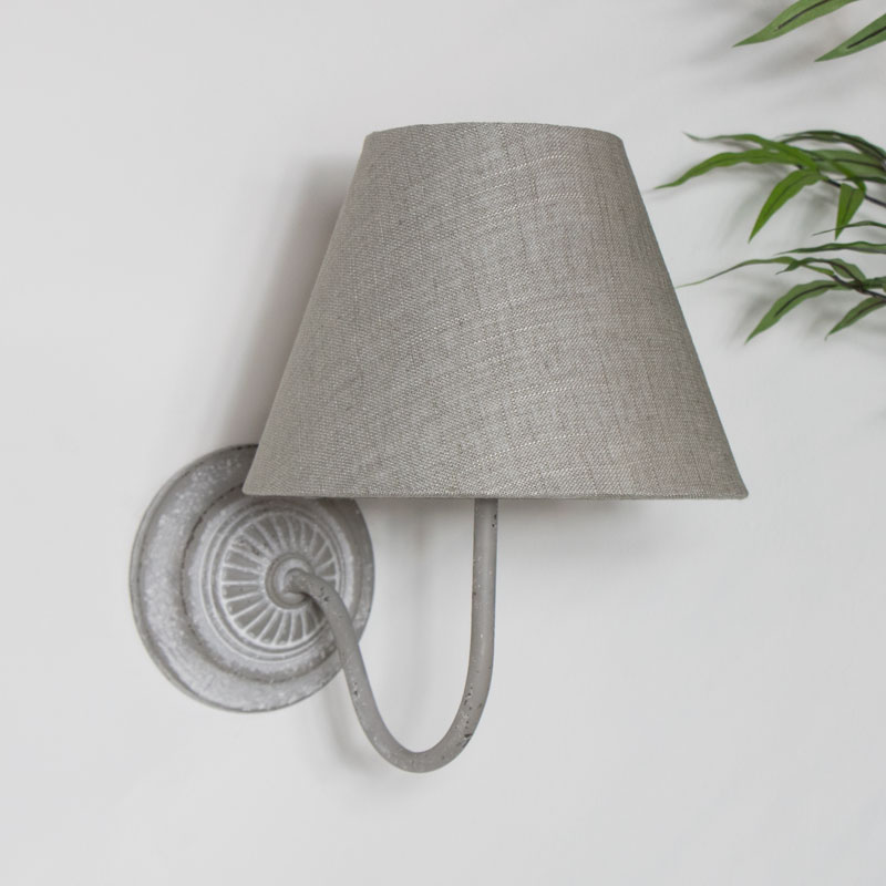 Vintage Grey Metal Wall Light Vintage Grey Metal Wall Light