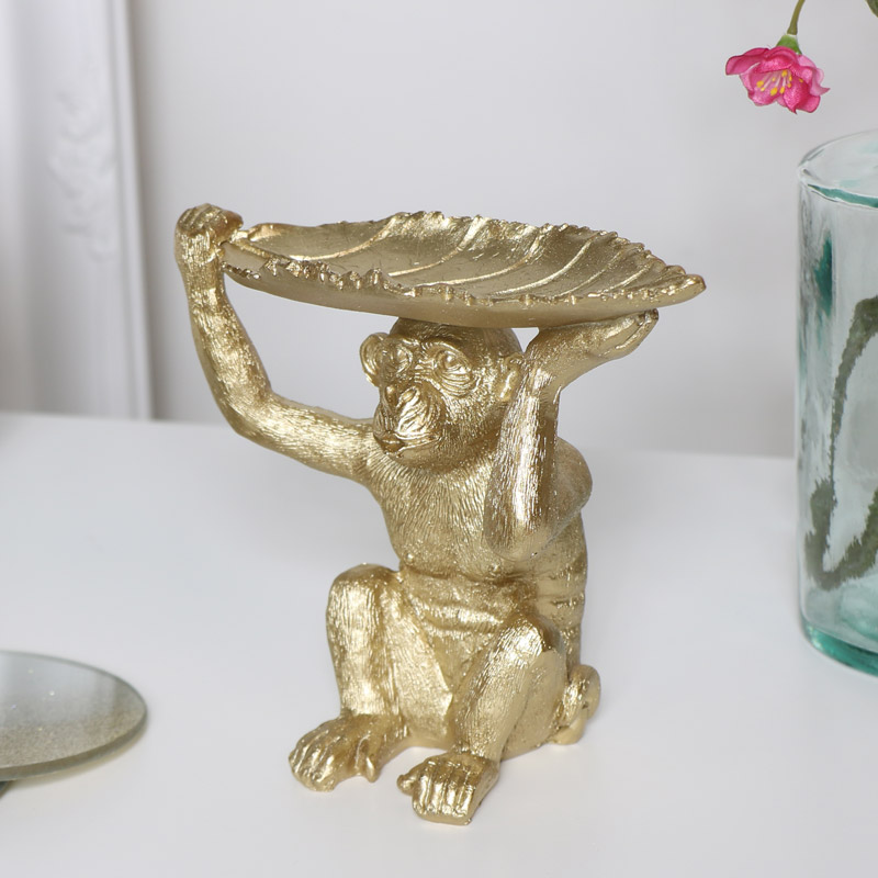 Gold Monkey Leaf Trinket Dish Gold Monkey Leaf Trinket Dish