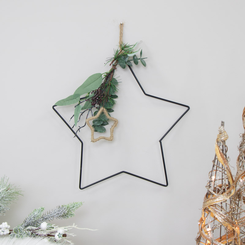 Metal Hanging Foliage Star Metal Hanging Foliage Star